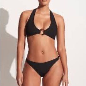 HUNZA G Coco Halter Bikini Top B1142